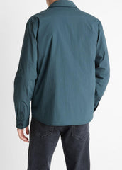 Insulated Tech-Cotton Shirt Jacket in Shirt Jackets - CLEAR LAKE | VINCE Men