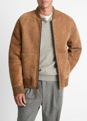 Shearling Bomber Jacket in Jackets - HIGHLAND | VINCE Men