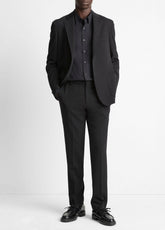 Stretch-Wool Classic Pant in Trousers - BLACK | VINCE Men