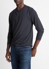 Triblend Jersey Long-Sleeve T-Shirt in Long Sleeve - COASTAL BLUE | VINCE Men