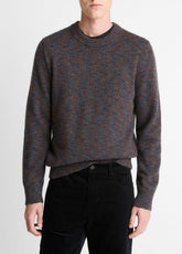 Multi-Mix Alpaca-Merino Wool Sweater in Crew Neck - COASTAL COMBO | VINCE Men