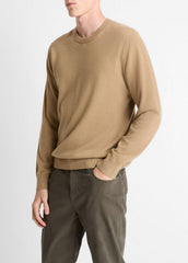 Cashmere Crew Neck Sweater in Crew Neck - CAMELETTO | VINCE Men