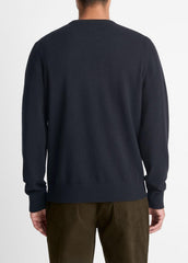 Cashmere Crew Neck Sweater in Crew Neck - COASTAL BLUE | VINCE Men