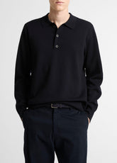 Italian Merino Wool Milano Polo Sweater in Sweaters - COASTAL BLUE | VINCE Men
