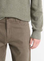 Dylan Slim 5-Pocket Peached Stretch-Cotton Pant in Trousers - FROG | VINCE Men