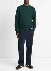 Louie Relaxed Stretch-Cotton Pant in Trousers - COASTAL BLUE | VINCE Men