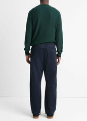 Louie Relaxed Stretch-Cotton Pant in Trousers - COASTAL BLUE | VINCE Men
