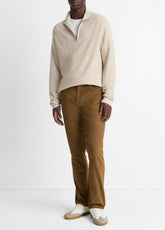 Dylan Slim 5-Pocket Peached Stretch-Cotton Pant in Trousers - LIGHT HIGHLANDS | VINCE Men