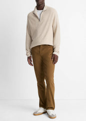 Dylan Slim 5-Pocket Peached Stretch-Cotton Pant in Trousers - LIGHT HIGHLANDS | VINCE Men