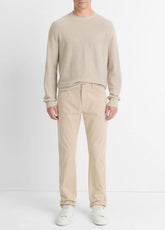 Dylan Slim 5-Pocket Peached Stretch-Cotton Pant in Trousers - CAHUENGA KHAKI | VINCE Men