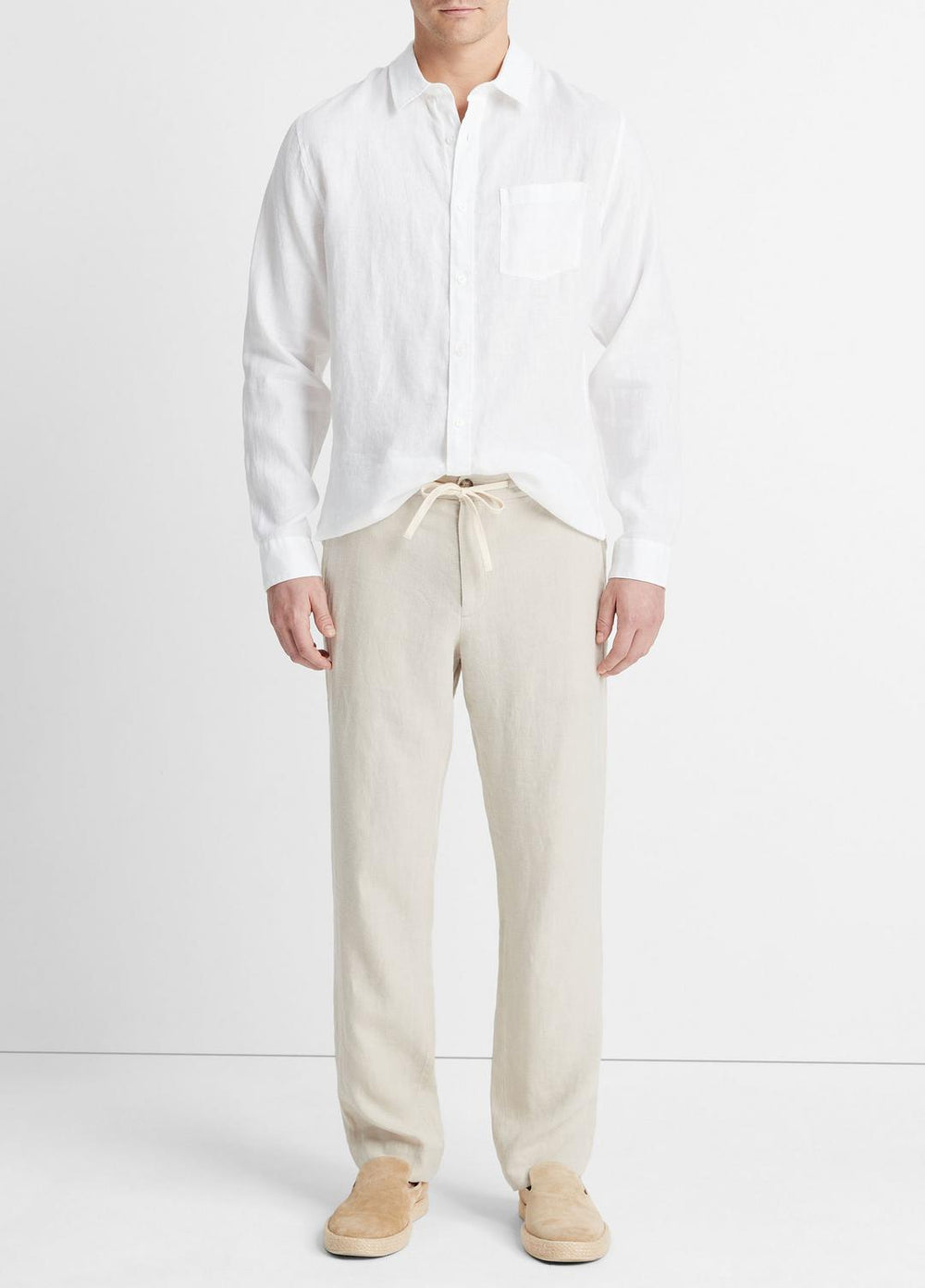 Lightweight Hemp Pant in Trousers - PUMICE ROCK | VINCE Men