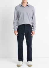 Dylan Slim 5-Pocket Peached Stretch-Cotton Pant in Trousers - COASTAL BLUE | VINCE Men