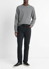 Dylan Slim 5-Pocket Peached Stretch-Cotton Pant in Trousers - BLACK | VINCE Men