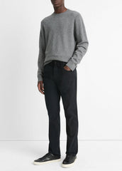 Dylan Slim 5-Pocket Peached Stretch-Cotton Pant in Trousers - BLACK | VINCE Men