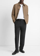 Louie Relaxed Pleated Trouser in Trousers - BLACK | VINCE Men