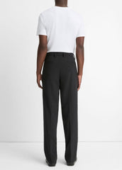 Louie Relaxed Pleated Trouser in Trousers - BLACK | VINCE Men