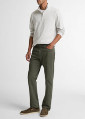 Dylan Slim 5-Pocket Cotton Sateen Pant in Trousers - SYCAMORE | VINCE Men