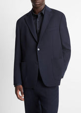 Stretch-Wool Relaxed Sport Coat in Blazers - COASTAL BLUE | VINCE Men