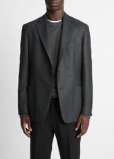 Wool Relaxed Sport Coat in Blazers - CHARCOAL | VINCE Men