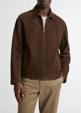 Suede Moto Jacket in Jackets - ESPRESSO | VINCE Men