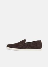Sonoma Woven Suede Loafer in Loafers - COCOA BROWN | VINCE Men
