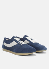 LA Suede & Leather Runner Sneaker in Sneakers - HEATHER RIPPLE/HORCHATA | VINCE Men