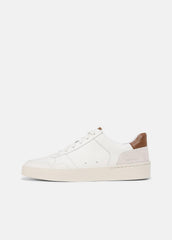 Peyton Leather Lace-Up Sneaker in Sneakers - CHALK WHITE | VINCE Men