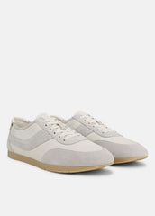 LA Leather & Suede Runner Sneaker in Sneakers - HORCHATA/PEBBLE WHITE | VINCE Men