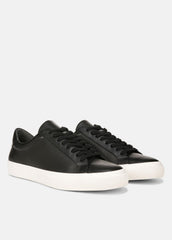 Fulton Leather Sneaker in Sneakers - BLACK | VINCE Men