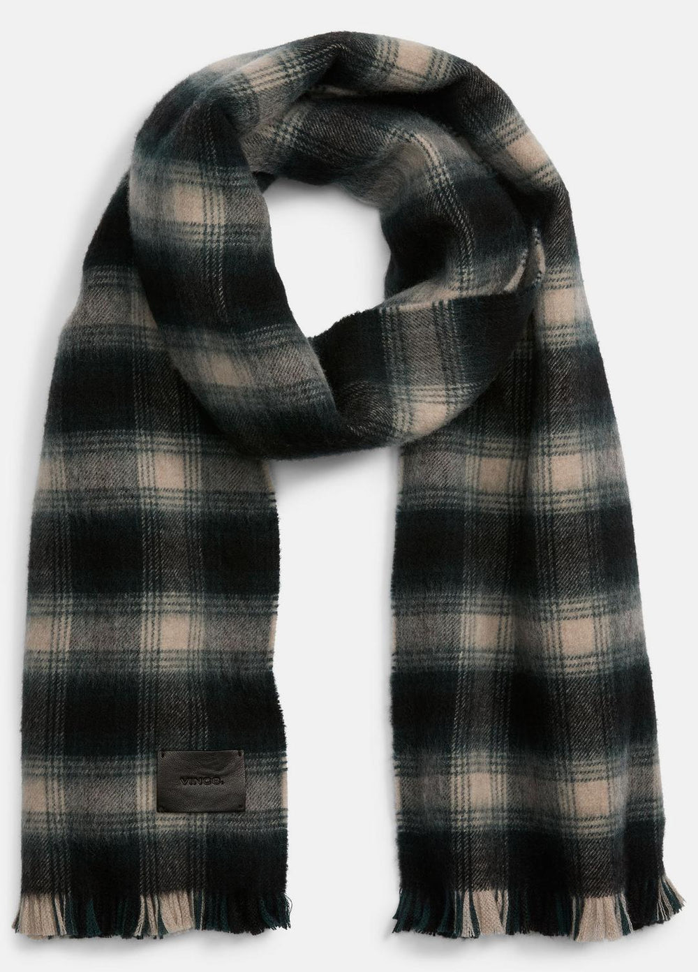 Brushed Plaid Wool Scarf in Scarves & Hats - COUNTRY RACER | VINCE Men