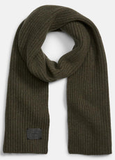 Cashmere Shaker-Stitch Scarf in Scarves & Hats - HEATHER OLIVE | VINCE Men