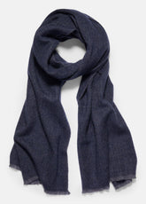 Herringbone Cashmere Scarf in Scarves & Hats - COASTAL BLUE/IRIS BLUE | VINCE Men