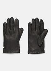 Classic Cashmere-Lined Leather Glove in Gloves - BLACK CAMELLETO | VINCE Men