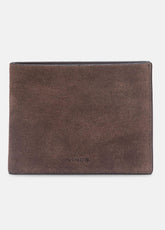 Suede Bifold Wallet in Bags - CHOCOLATE | VINCE Men