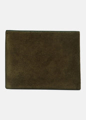 Suede Bifold Wallet in Bags - DRIVER GREEN | VINCE Men
