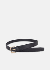 Men's 30mm Leather Belt in Belts - BLACK/ANTIQUE BRASS | VINCE Men