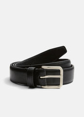Men’s Classic Leather Belt in Belts - BLACK | VINCE Men