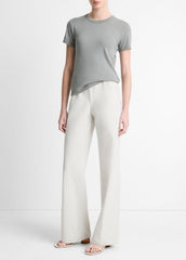 Cotton-Blend High-Waist Bias Pant in Pants & Shorts - SALT GLASS | VINCE Sale