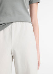 Cotton-Blend High-Waist Bias Pant in Pants & Shorts - SALT GLASS | VINCE Sale