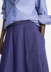 Cotton Full Skirt in Dresses & Skirts - DEEP IRIS | VINCE Sale