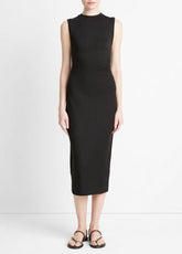 Sleeveless Gathered-Waist Dress in Dresses & Skirts - BLACK | VINCE Sale