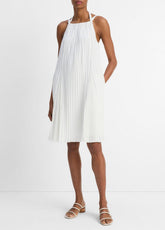Pintuck Pleated A-Line Dress in Dresses & Skirts - OFF WHITE | VINCE Sale