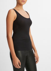 Scoop Neck Tank in Shirts & Tees - BLACK | VINCE Sale