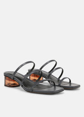Palm Springs Leather Heeled Sandal in Shoes - IRIS SLATE | VINCE Sale