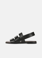 Mazie Leather Slingback Sandal in Shoes - BLACK | VINCE Sale