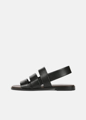Mazie Leather Slingback Sandal in Shoes - BLACK | VINCE Sale