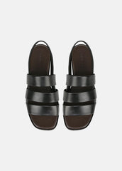 Mazie Leather Slingback Sandal in Shoes - BLACK | VINCE Sale
