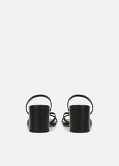 Ona Leather Heeled Sandal in Shoes - BLACK | VINCE Sale