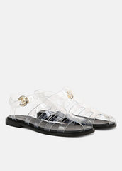 Melina Jelly Fisherman Sandal in Shoes - CLEAR | VINCE Sale