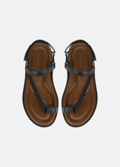 Summer Leather & Canvas Sandal in Shoes - BLACK | VINCE Sale